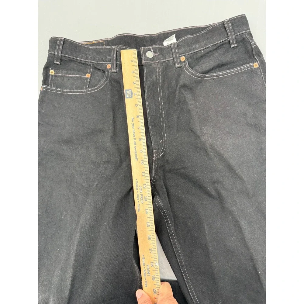 Levis 550 Relaxed Fit‎ Black Denim Jeans Mens 38x34 Vintage 1998 550-0260